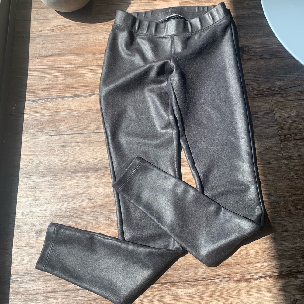 Express faux leather leggings xs black